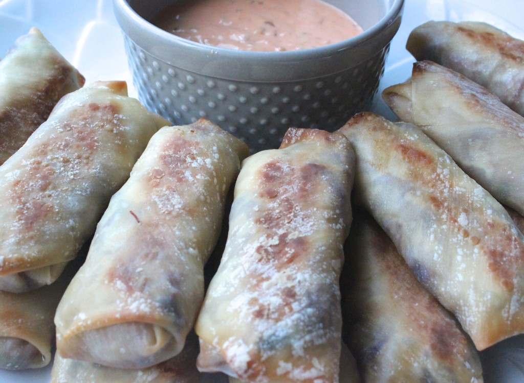 Baked Rueben Egg Rolls